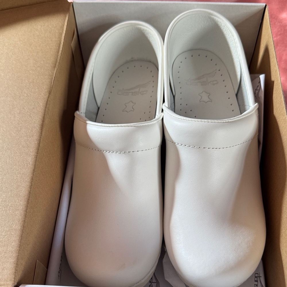 Dansko Classic White clogs